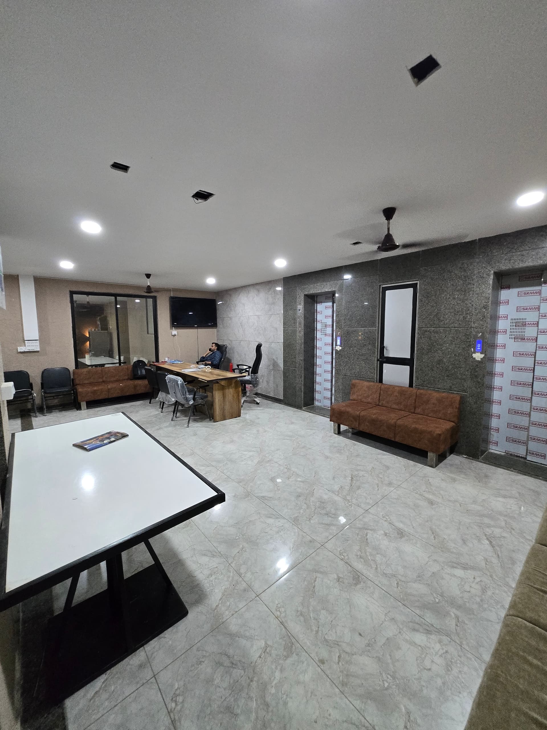 Reception area and front desk at Mansarovar Girls PG, Navrangpura, Ahmedabad